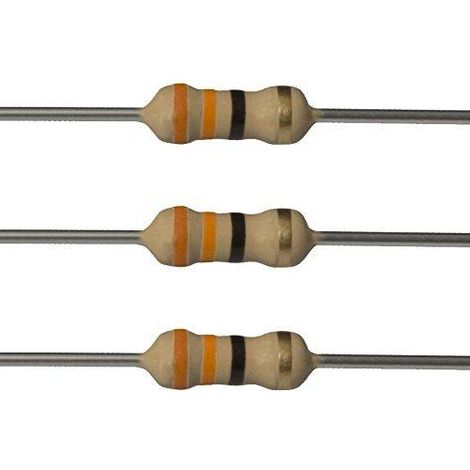 Widerstand Kohle 33R 1/2W Axial Größe 3,2x9mm