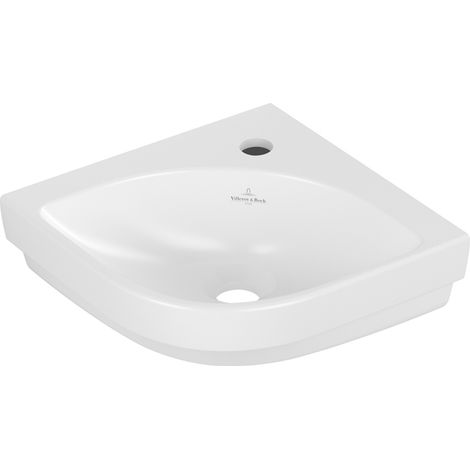 Villeroy & Boch Subway 3.0 Eck-Handwaschbecken, 1 Hahnloch, ohne (1/4)