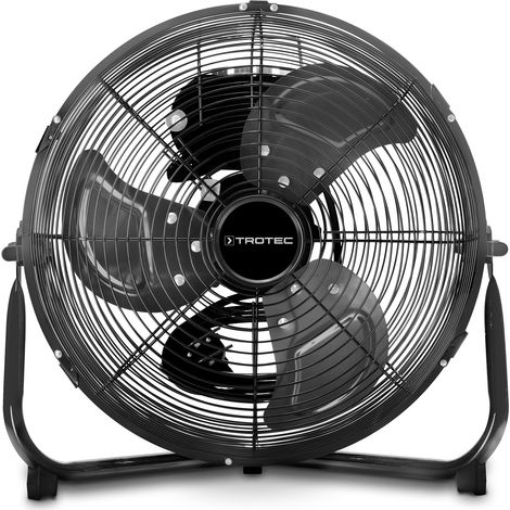 TROTEC Ventilatore da pavimento TVM 10-37 W, Ø 25 cm, 3 livelli, design in metallo, funzione di inclinazione, compatto e potente, refrigeratore d'aria silenzioso per casa e ufficio