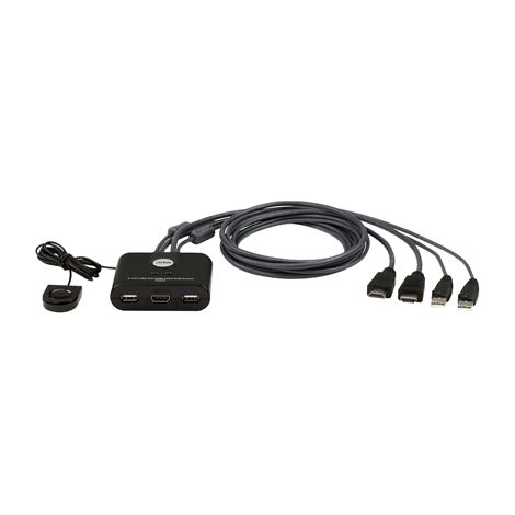 ATEN Switch KVM USB FHD HDMI de 2 puertos en formato cable (1/2)
