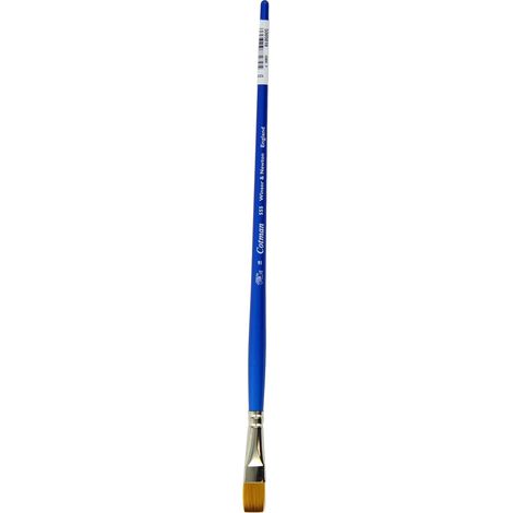 Winsor & Newton Cotman WN5305016, Pennello, Legno, Nr. 16 - 15 mm, Flach - Pinsel, langer Stiel, Blu (1/3)