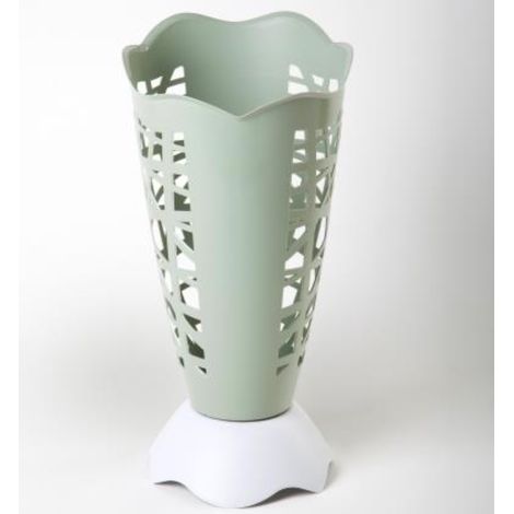 Portaombrelli in plastica da studio casa colore salvia bama (1/2)
