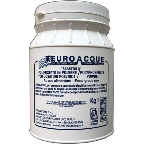 Ricarica per dosatore Polifosfati in polvere 1 kg Euroacque