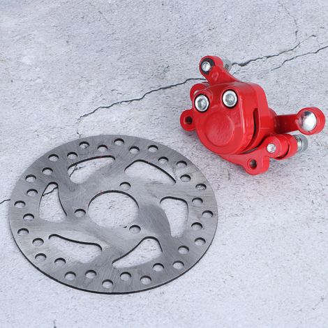 Disque de frein 120mm + étrier pour mini moto, scooter électrique 43 47 49cc, go kart, kit de freinage (1/4)