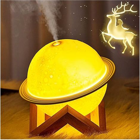 Humidifier for Bedroom, 3 in 1 Ultrasonic Humidifier and Baby Essential Oil Diffuser, USB Personal Humidifiers with 8 Colors LED Night Light (1/5)
