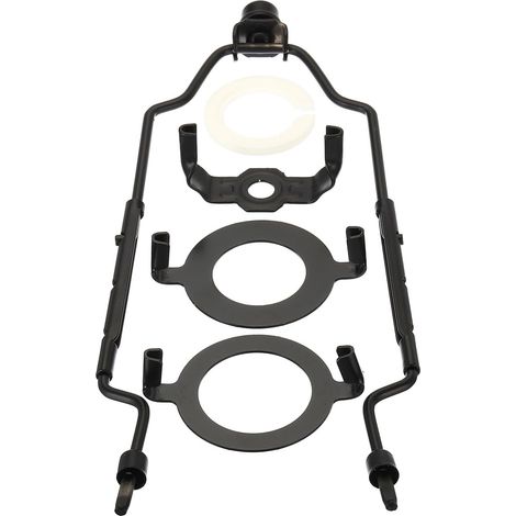 8 9 10 11 Inch Lamp Harp with Headlamp 3/8 Ip E14 E26 E27 Black Adjustable Kit Lamp Shade Support, Light Base for Table Floor Lamp (1/5)