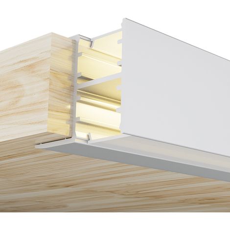 Profilé aluminium Olof - 2 mètres Aluminium - Ledme - LM3847