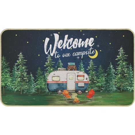 Paillasson de Camping, Tapis de Porte pour Caravane, Antidérapant et Lavable Tapis d'entrée, Absorbant Paillasson pour Intérieur, Extérieur, Couloir, Entrée, 43×75 cm (1/5)