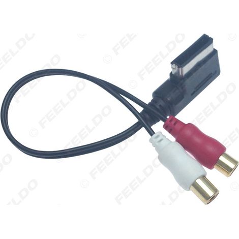 Kompatibel mit Audi, Volkswagen Tiguan, Magotan MDI, AMI zu 2RCA Kabel, AUX Autoradio-Anschlusskabel mit RCA-Stecker. (1/5)
