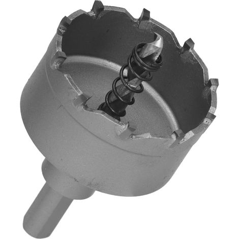 Scie cloche à dents en carbure, foret robuste TCT pour plaques métalliques en acier inoxydable, 53 mm (1/5)