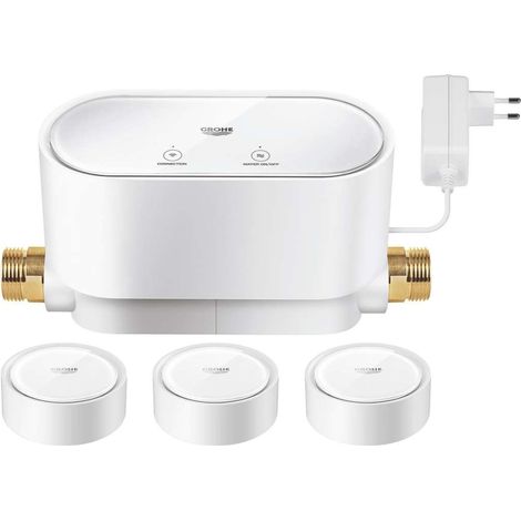 Détecteur d'inondation GROHE Sense Guard avec 3 capteurs – Alimentation par piles AAA – Notifications via application – Wi-Fi 2,4 GHz (1/5)