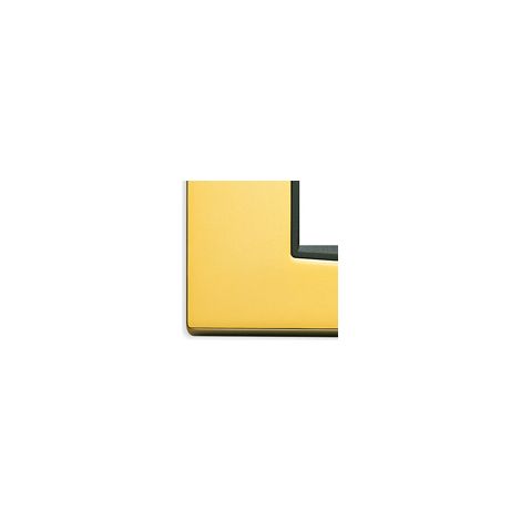 VIMAR - 1 PLACCA EIKON CLASSIC 4 MODULIIN METALLO COLORE ORO LUCIDO 20654.24