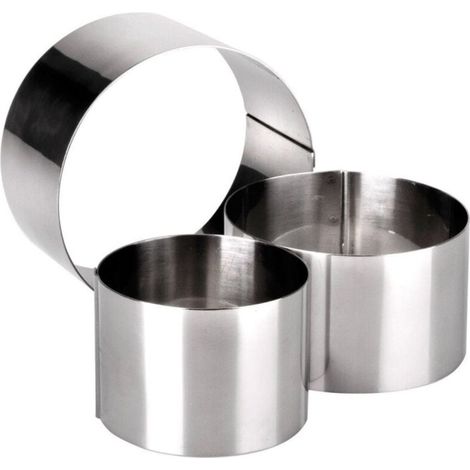 Vtizikl 12 Pz Stampo Stampini Forma Per Dolci Pasta Anello Circolare 6 X 6 Cm Cucinare - (1/4)
