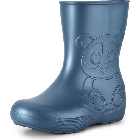Ladeheid Gummistiefel Kinder EVA federleichte Regenschuhe für Jungen und Mädchen LA-CA-10 (Metallisches Blau-2, 22/23 EU)