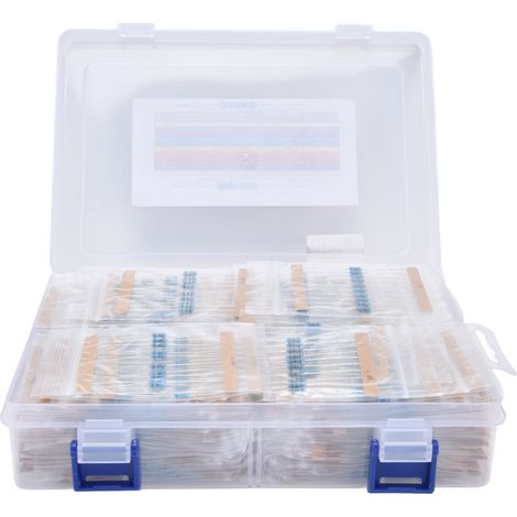 1450-teiliges Metallfilmwiderstands-Set, 145 Werte, Sortiment 1–1 MΩ, 1/4 W für DIY-Experimente (1/5)