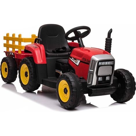 Akku-Traktor mit Anhänger XMX611 Rot