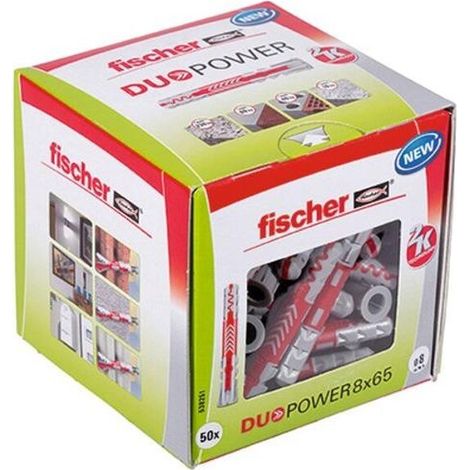 Multipack FISCHER DÜBEL 538251 (DUOPOWER 8 X 65) - 50 Stück