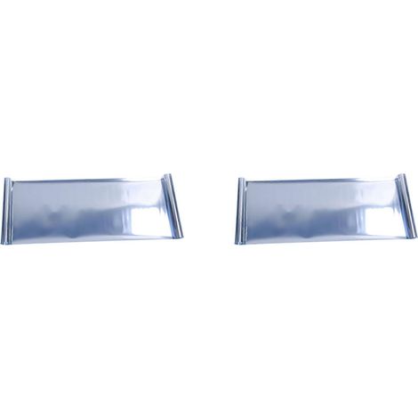 3x Solar Einweg-Reflexions-Spiegel-Sichtschutzfolie, Hitzeschutzaufkleber, 30 x 100 cm, Silber (1/5)