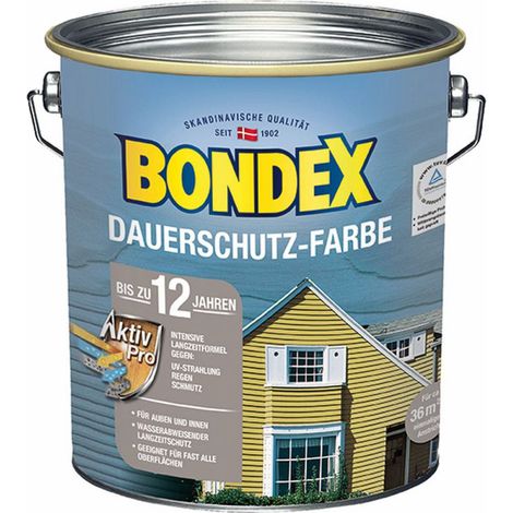 Bondex Dauerschutz-Farbe Schneeweiß 4,00l (1/4)