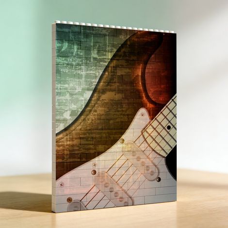 Cadre photo en blocs et briques, cadeaux romantiques pour anniversaire (1/5)