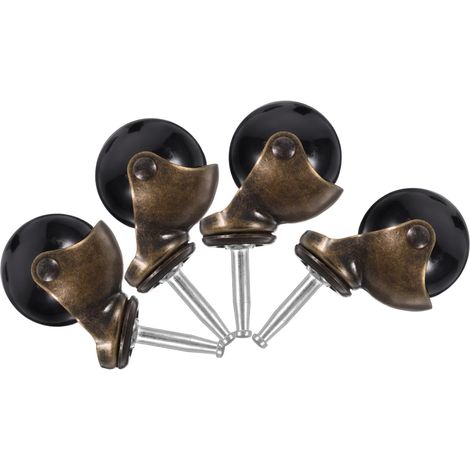 de 4 poulies pivotantes pour protections de sol de meubles (1/5)
