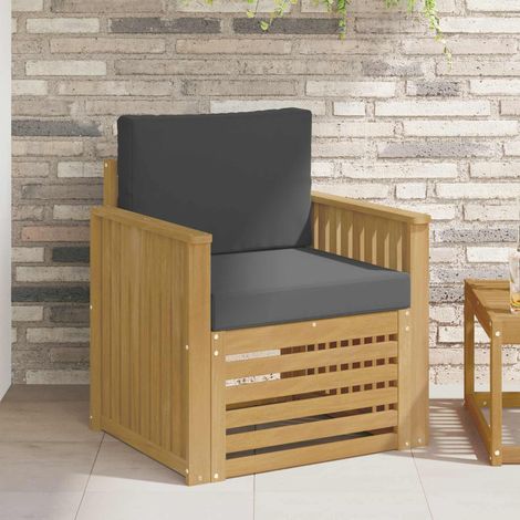 vidaXL Conjunto de sofás de exterior Poliéster Blanco (1/5)