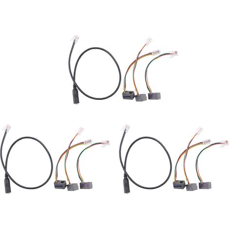 Câble RJ9 4P4C à 9 broches, câble adaptateur pour casque de smartphone 3,5 mm vers RJ9, convertisseur de câble adaptateur pour téléphone IP. (1/5)