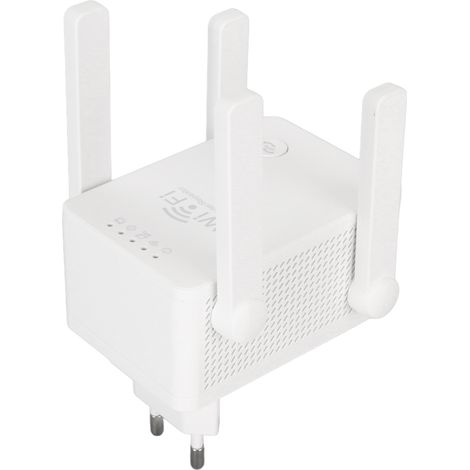 Amplificateur de signal WiFi à 4 antennes, routeur AP, mode relais, témoin lumineux, appairage automatique, pour la maison, prise UE 100-240 V (1/5)