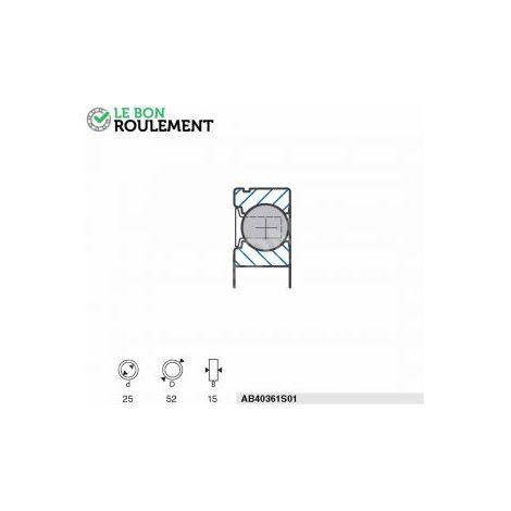 Roulement à billes AB40361S01-SNR