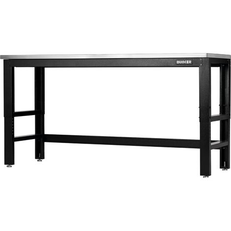 Draper 28095 BUNKER Workbench with Stainless Steel Worktop, 1830mm