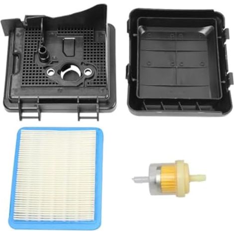 EasyByMall Kit de filtre à air pour moteurs de tondeuse Honda GCV135/GCV160/GCV190 - Couvercle en plastique avec cartouche filtrante - Installation facile sans outil (1/5)