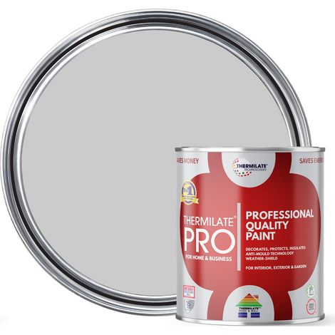 Thermilate PRO FLEX Interior & Exterior Paint - Multi-Surface Paint & Primer - All-in-One - Manhattan Grey - 1L - Matt (1/2)