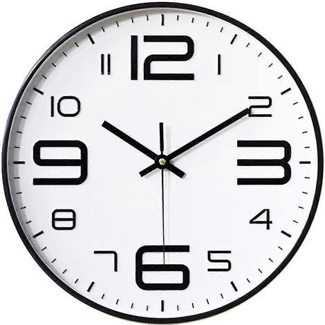 2024  Wall Clock, 12-Inch Modern, Quartz, Silent Sweeping Second Hand Without Ticking (1/4)