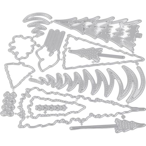 Stanzformen aus Metall zum Scrapbooking und Prägen, ideal zum Gestalten von DIY-Weihnachtskarten, Grußkarten und Fotokarten. (1/5)