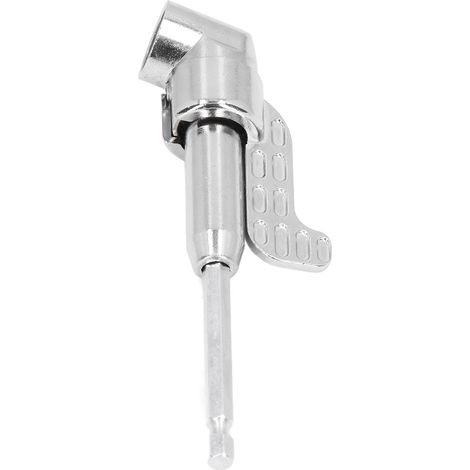 Adaptateur perceuse angle droit 105° pour visseuse électrique mandrin hexagonal 1/4po acier vanadium chrome (1/5)