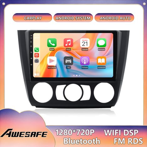 AWESAFE Android 13 Autoradio für BMW 1er Serie E81 E82 E87 E88 (2004–2011) 2GB+64GB 9" Bildschirm CarPlay Android Auto GPS WiFi