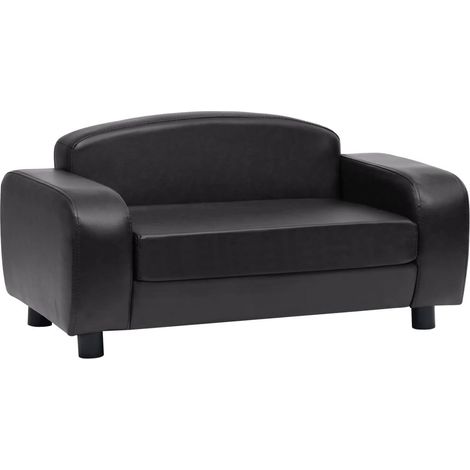 Divanetto per cani nero 80 cm sintetico nero 020000207
