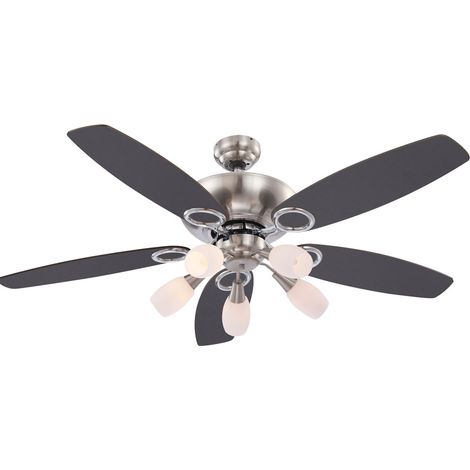 Etc-Shop – Ventilatore da soffitto LED 130 cm – 3 livelli di velocità – Rotazione destra-sinistra – Telecomando per illuminazione RGB (1/5)