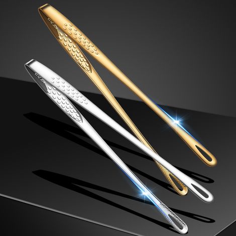 Pinces de cuisine, pinces de cuisine en acier inoxydable de 28 cm de long (1/2)