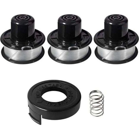 A6226 Trimmerfadenspule kompatibel mit Black & Decker ST4400 ST4500 ST5000 GL250 GL310 GL360 GL360SB, Trimmerfadenspule für Black & Decker A6226 GL360, 6 m lang, 1,6 mm Durchmesser (3+1+1 Stück) (1/4)
