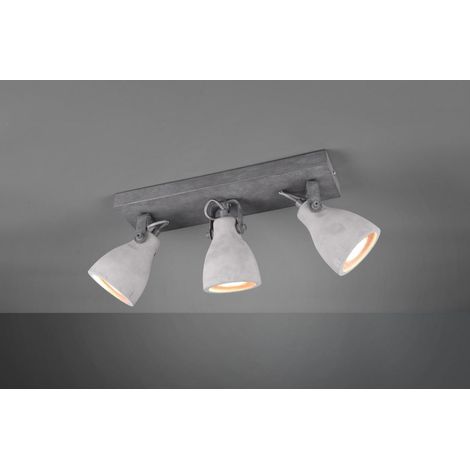 Lámpara de hormigón 3 focos orientables Concrete Trio Lighting (1/2)