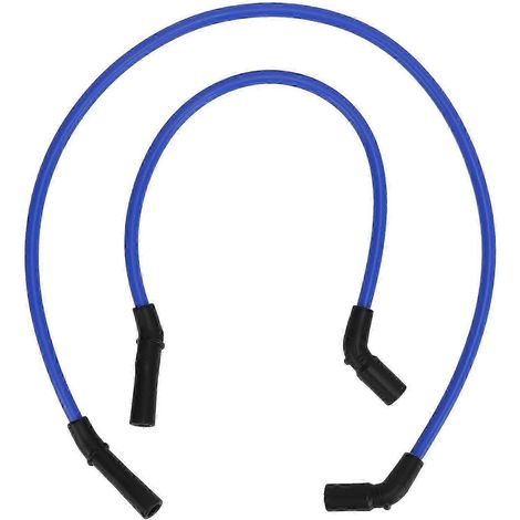 Quatre câbles de bougie bleus de 8 mm, kit de câbles d'allumage, compatibles avec les motos EFI FLT, FLHT, FLHR, FLTR de 1999 à 2008. (1/5)