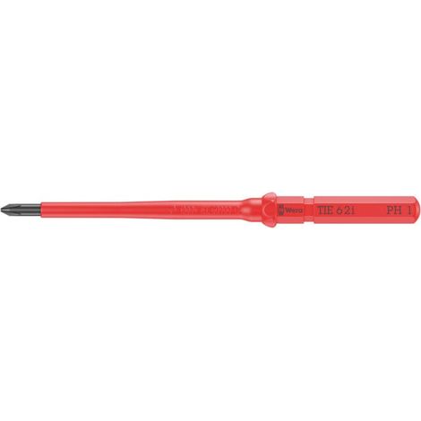 Wera VDE Lame interchangeable pour vis cruciformes PH, Kraftform Kompakt VDE 62 i Take it easy, PH 1 x 157 mm (1/5)