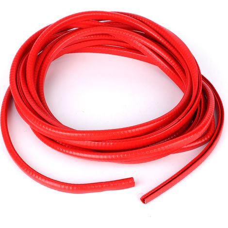Bande De Protection Anti-Choc En U - Joint D'étanchéité Pour Bordure De Porte - Rouge - 5 Mètres (1/5)