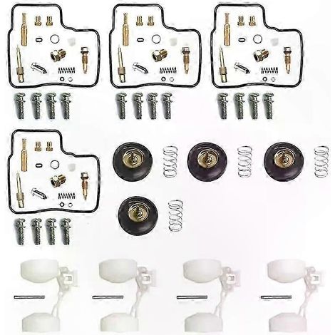 Kit de réparation carburateur moto 1990-2000, membrane, pointeau et flotteur, pièces de remplacement système carburation (1/4)