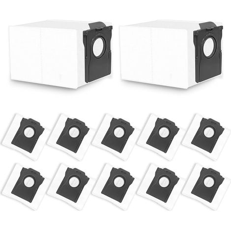 12 Sacs à poussière compatibles avec Dreame X40 X50 L40 L40s Pro Ultra / D10 Plus Gen 2 / L10s Ultra Gen 2 / L10s Pro Ultra Heat / L10s Plus, pour Mova E30 / P50 Pro Ultra (PAS pour D10 Plus) (1/5)