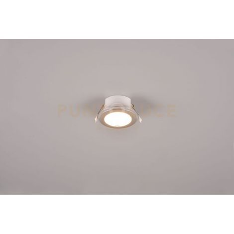 ARGUS FARETTO DA INCASSO LED 1W-4W 350lm, 3000K ROTONDO BORDO CROMATO + FUNZIONE RGB D. 8,2CM DIMMERABILE