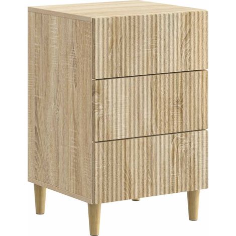 Bedside Cabinet Sonoma Oak 43 x 41 x 66.5 cm Engineered Wood vidaXL