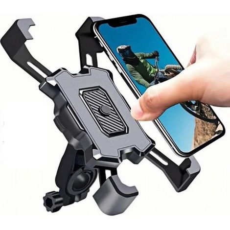Soporte universal para teléfono móvil para bicicleta,soporte para teléfono móvil para manillar de scooter con rotación de 360° (1/5)