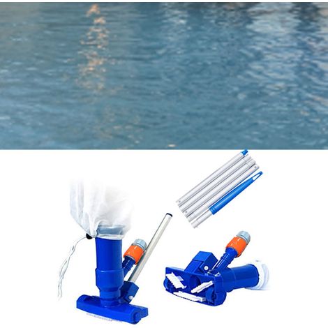 Ensemble de Nettoyage pour Piscine Aspirateur à Jet d'Eau et Tête de Nettoyage (1/5)